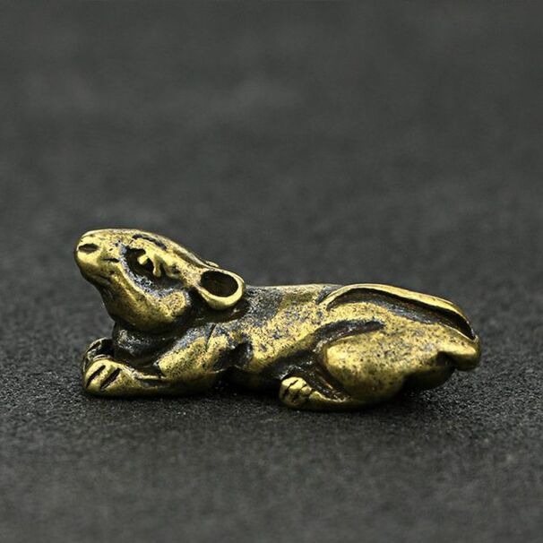 Decorative mouse symbol of good luck and prosperity