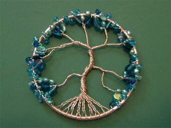 DIY amulet from natural materials. 